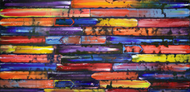Картина под названием "Slip Through The Cr…" - Preston M. Smith (PMS), Подлинное произведение искусства, Масло