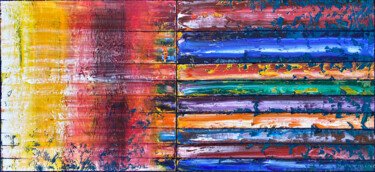Pittura intitolato "End Of The Rainbow" da Preston M. Smith (PMS), Opera d'arte originale, Olio