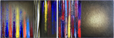 Pintura intitulada "Stripe Tease" por Preston M. Smith (PMS), Obras de arte originais, Óleo