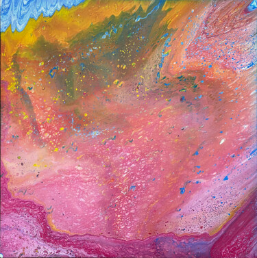 "Cosmic Bubblescape" başlıklı Tablo Preston M. Smith (PMS) tarafından, Orijinal sanat, Akrilik