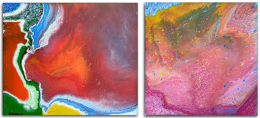 Schilderij getiteld "Cracks and Bubbles" door Preston M. Smith (PMS), Origineel Kunstwerk, Acryl