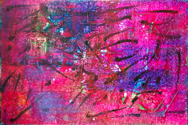 Malerei mit dem Titel "Cover Me In Pink" von Preston M. Smith (PMS), Original-Kunstwerk, Acryl