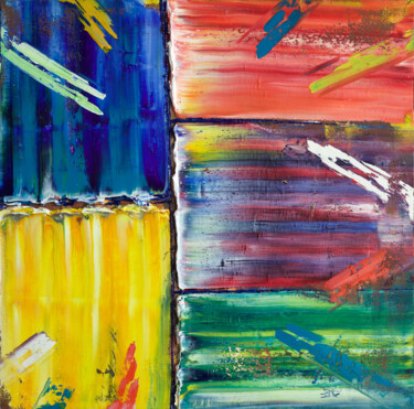 Картина под названием "Surrounded" - Preston M. Smith (PMS), Подлинное произведение искусства, Масло