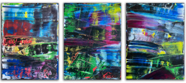 Картина под названием "Three-Way" - Preston M. Smith (PMS), Подлинное произведение искусства, Акрил