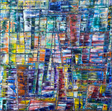 Картина под названием "Everything At Once" - Preston M. Smith (PMS), Подлинное произведение искусства, Масло