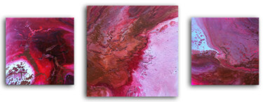 Malerei mit dem Titel "Evolution In Red" von Preston M. Smith (PMS), Original-Kunstwerk, Acryl