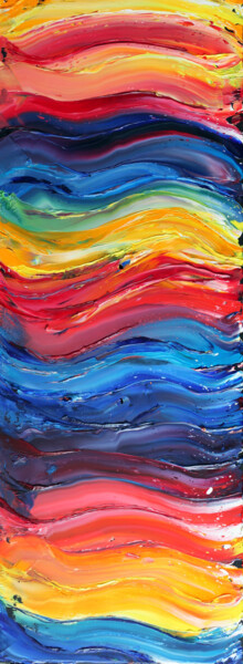 Картина под названием "Microdosing" - Preston M. Smith (PMS), Подлинное произведение искусства, Масло