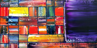 Peinture intitulée "Outside The Box" par Preston M. Smith (PMS), Œuvre d'art originale, Huile