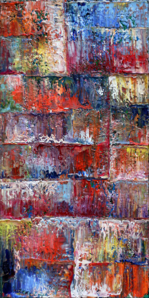 Peinture intitulée "Slippery Slope" par Preston M. Smith (PMS), Œuvre d'art originale, Huile