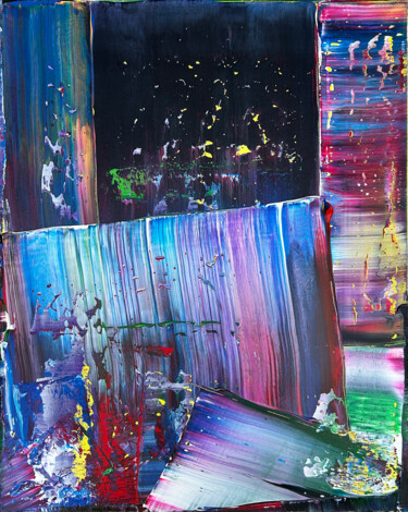 Peinture intitulée "Space-Time Continuum" par Preston M. Smith (PMS), Œuvre d'art originale, Acrylique