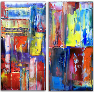 Malarstwo zatytułowany „Keep It Colorful” autorstwa Preston M. Smith (PMS), Oryginalna praca, Olej