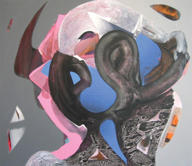 Malerei mit dem Titel "Protector" von Pribi, Original-Kunstwerk, Acryl