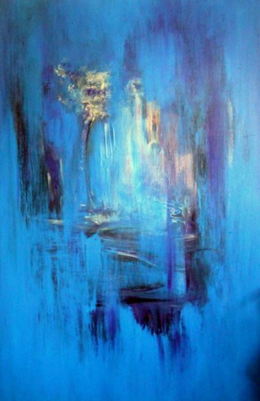 Peinture intitulée "Azzurro" par Barbaram, Œuvre d'art originale, Acrylique