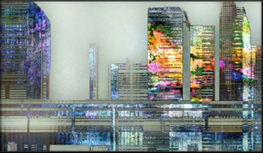 Digitale Kunst mit dem Titel "Smog" von Barbaram, Original-Kunstwerk