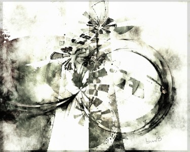 Digitale Kunst mit dem Titel "SW 3" von Barbaram, Original-Kunstwerk, Digitale Malerei