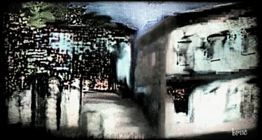 Digitale Kunst mit dem Titel "Abenddämmerung" von Barbaram, Original-Kunstwerk, Digitale Malerei
