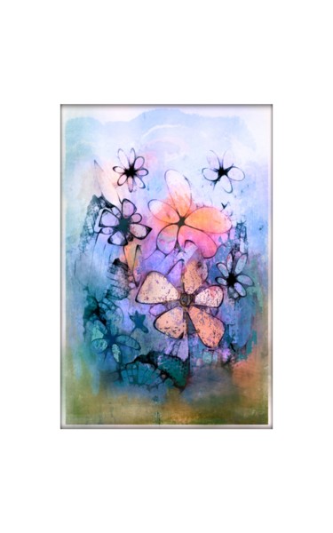 Цифровое искусство под названием "Blossoms" - Barbaram, Подлинное произведение искусства, Цифровая живопись