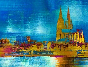 Digital Arts titled "Köln am Rhein" by Barbaram, Original Artwork
