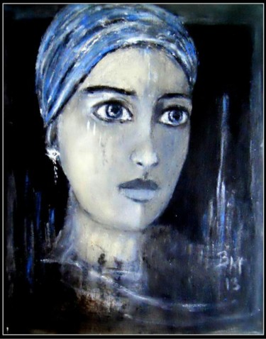 Malerei mit dem Titel "Viola" von Barbaram, Original-Kunstwerk, Acryl