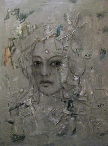 Malerei mit dem Titel "Kristin" von Barbaram, Original-Kunstwerk, Acryl