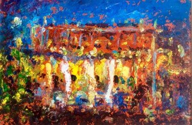 Peinture intitulée "Teatro Municipale d…" par Primo Canepari, Œuvre d'art originale, Huile