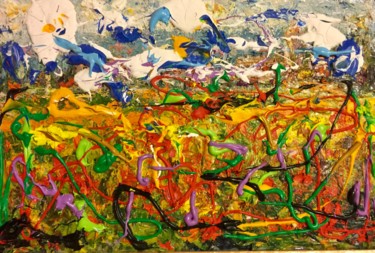 Pittura intitolato "Colori d'estate" da Primo Canepari, Opera d'arte originale, Acrilico