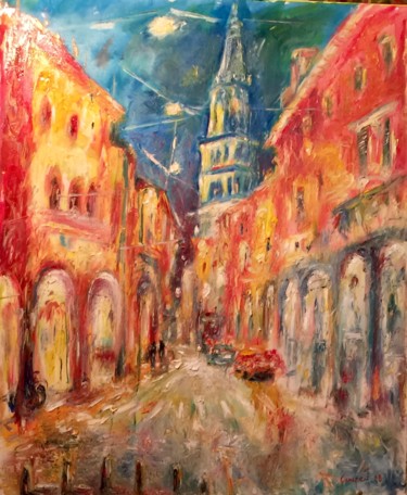 Painting titled "modena" by Primo Canepari, Original Artwork, Oil