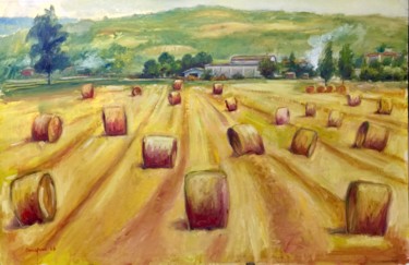 Painting titled "dietro casa mia" by Primo Canepari, Original Artwork, Oil