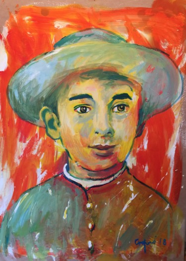 Painting titled "Rolando" by Primo Canepari, Original Artwork, Acrylic