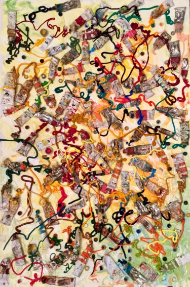 Pittura intitolato "informale astratto" da Primo Canepari, Opera d'arte originale, Olio