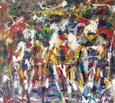 Pittura intitolato "Traguardo" da Primo Canepari, Opera d'arte originale, Acrilico