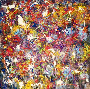 Peinture intitulée "Barriera corallina" par Primo Canepari, Œuvre d'art originale, Acrylique