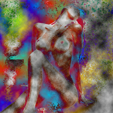 Digitale Kunst mit dem Titel "Nada que decir..." von Vanessa Luckie Arte, Original-Kunstwerk, Digitale Malerei