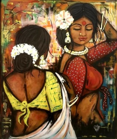 Peinture intitulée ""Andamaina Andageth…" par Prinkle Mehta, Œuvre d'art originale, Acrylique