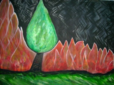 Painting titled "fogo" by Prior, Original Artwork
