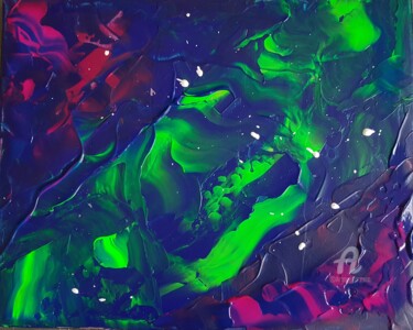 Painting titled "Astral" by Prisca Adam, Original Artwork, Acrylic