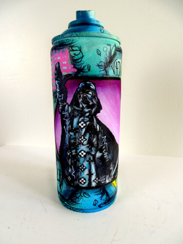Sculpture titled "Bombe Art Dark Vado…" by Priscilla Vettese, Original Artwork, Spray paint