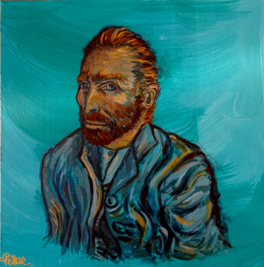 Painting titled "Van Gogh Forever" by Priscilla Vettese, Original Artwork, Acrylic