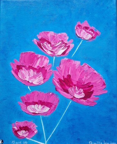 Peinture intitulée "Le printemps" par Priscillia Leroy Lopez (Fleurhope), Œuvre d'art originale, Acrylique