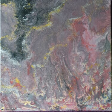 Peinture intitulée "La planète rouge" par Priscillia Leroy Lopez (Fleurhope), Œuvre d'art originale, Acrylique