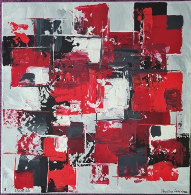 Peinture intitulée "Les carrés" par Priscillia Leroy Lopez (Fleurhope), Œuvre d'art originale, Acrylique