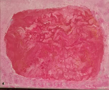 Peinture intitulée "Marbre rose" par Priscillia Leroy Lopez (Fleurhope), Œuvre d'art originale, Acrylique