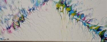 Peinture intitulée "Méduses abstraites" par Priscillia Leroy Lopez (Fleurhope), Œuvre d'art originale, Acrylique