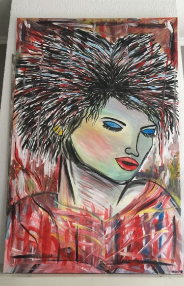 Painting titled "Pixie" by Priss De Nice, Original Artwork, Acrylic
