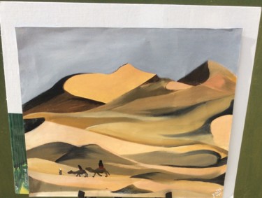 Peinture intitulée "Desert memories" par Priti Biscuitwala, Œuvre d'art originale