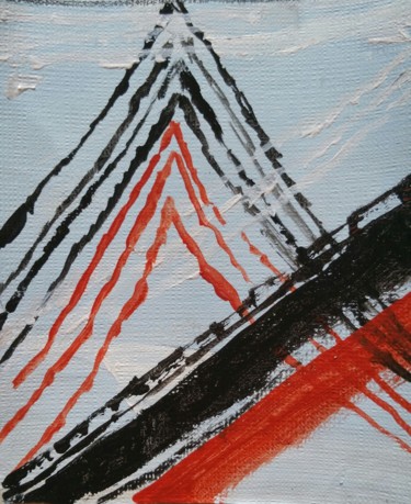 Pittura intitolato "Mountain waves" da Priti Biscuitwala, Opera d'arte originale, Acrilico