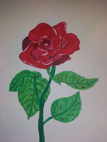 Painting titled "Rose.jpg" by Vitania, Original Artwork, Acrylic