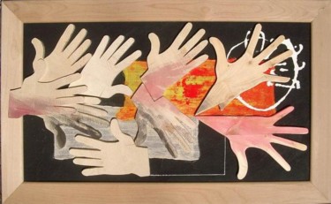 Scultura intitolato "mani lunghe" da Michele Privileggi, Opera d'arte originale