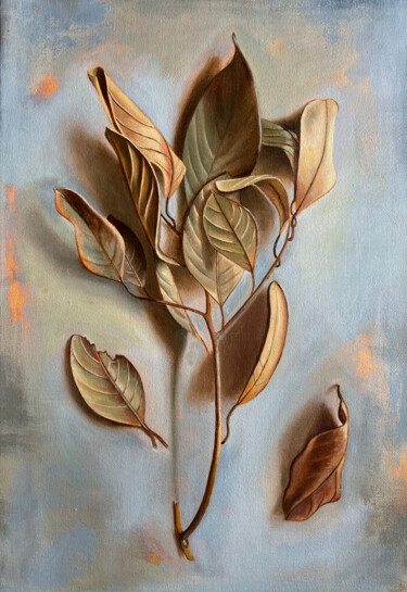 Painting titled "Leaves that were Gr…" by Priyanka Singh, Original Artwork, Oil