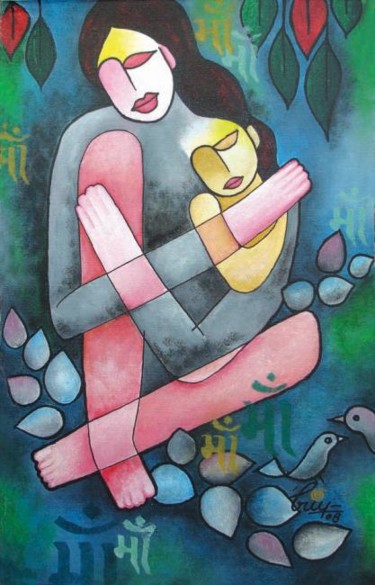 Painting titled "Mother" by Priya Anand Pariyani, Original Artwork